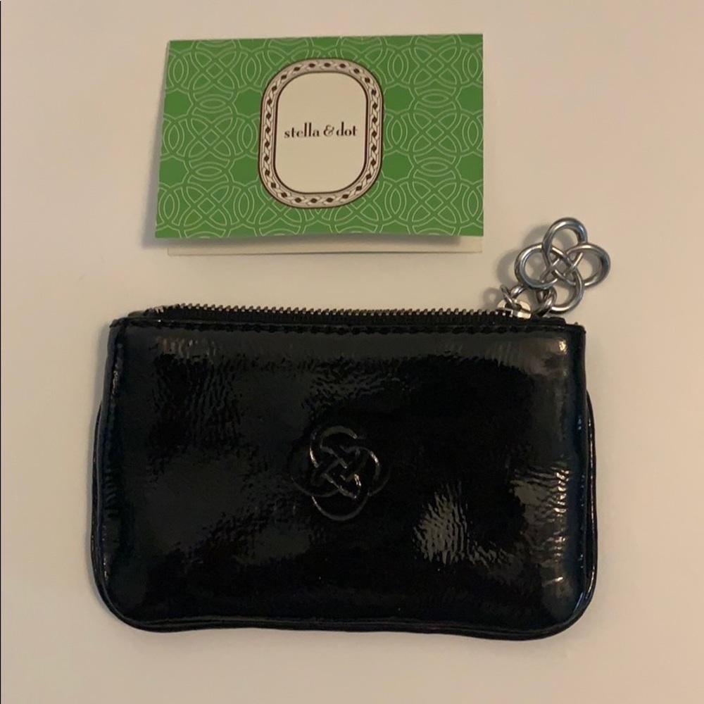 Stella and dot black key pouch